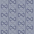 Japanese Zigzag Motif Stripe Vector Seamless Pattern