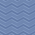 Japanese Zigzag Stripe Vector Seamless Pattern