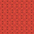 Japanese Zigzag Triangle Line Vector Seamless Pattern