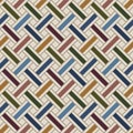 Japanese Zigzag Weave Vector Seamless Pattern