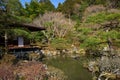 Japaneses garden at the house Royalty Free Stock Photo