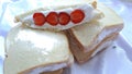 Japannese fruit sandwich Royalty Free Stock Photo