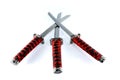 Japannese Tanto swords set Royalty Free Stock Photo