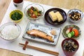 Japanse traditional breakfast Royalty Free Stock Photo