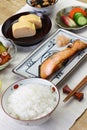 Japanse traditional breakfast Royalty Free Stock Photo