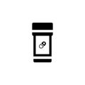 Jar with pills vector icon Royalty Free Stock Photo