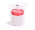 Jar for analyses in packing. Isolated