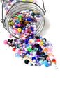 Jar of Beads for Creating Art Hobbies Jewelry