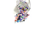 Jar of Beads for Creating Art Hobbies Jewelry