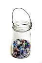 Jar of Beads for Creating Art Hobbies Jewelry