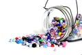 Jar of Beads for Creating Art Hobbies Jewelry