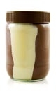 A jar of chocolate paste Royalty Free Stock Photo