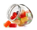 Jar with colour candy