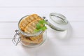 Jar of crispy rusks Royalty Free Stock Photo