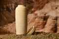 Jar for the Dead Sea scrolls Royalty Free Stock Photo