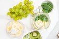 Ingredients for detox water on the table Royalty Free Stock Photo