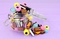 Jar Of Liquorice Allsorts Candy Royalty Free Stock Photo