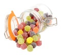 Jar Of Fruit Gum Candy Royalty Free Stock Photo