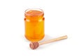 Jar of honey and honey dipper