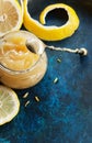 Jar lemon curd Royalty Free Stock Photo