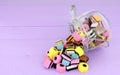 Jar Of Liquorice Allsorts Candy Royalty Free Stock Photo