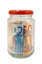 Jar of money Royalty Free Stock Photo