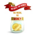 Jar With Money Royalty Free Stock Photo