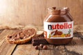 Jar of nutella Royalty Free Stock Photo