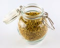 Jar of oregano Royalty Free Stock Photo