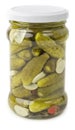 Jar of pickles Royalty Free Stock Photo