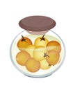 Jar of Pikled Solanum Stramonifolium in Malt Vinegar