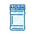 jar plastic package icon doodle illustration Royalty Free Stock Photo