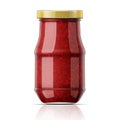 Jar with raspberry jam Royalty Free Stock Photo