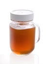 Jar with raw honey Royalty Free Stock Photo