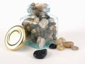 Jar of Rocks Royalty Free Stock Photo