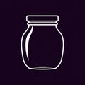 The jar s outline is clean and symmetrical, emphasizing its traditional shape Royalty Free Stock Photo