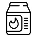 Jar sauce icon, outline style Royalty Free Stock Photo