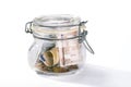 Jar with savings