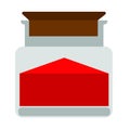 Jar spices flat illustration on white