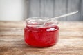 Jar with sweet jam Royalty Free Stock Photo