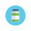 Jar vector color flat icon Royalty Free Stock Photo