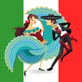 Jarabe Mexico National Dance Mexican Hat Dance Royalty Free Stock Photo