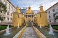 Jardim da Manga fountain - Coimbra, Portugal Royalty Free Stock Photo