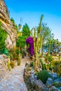 Jardin Exotique garden in Monaco Royalty Free Stock Photo