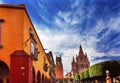 Jardin Parroquia Archangel Church Street San Miguel Mexico