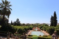 Gardens of Alcazar of the Christian Monarchs, Cordoba, Spain Royalty Free Stock Photo