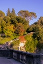 The gardens of the fountain in NÃÂ®mes, France Royalty Free Stock Photo