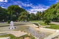 Jardins del Mirador de l`Alcalde in Barcelona, Spain