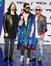 Jared Leto, Shannon Leto and Tomo Milicevic of Thirty Seconds to Mars Royalty Free Stock Photo