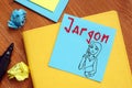 Jargon sign on the page Royalty Free Stock Photo